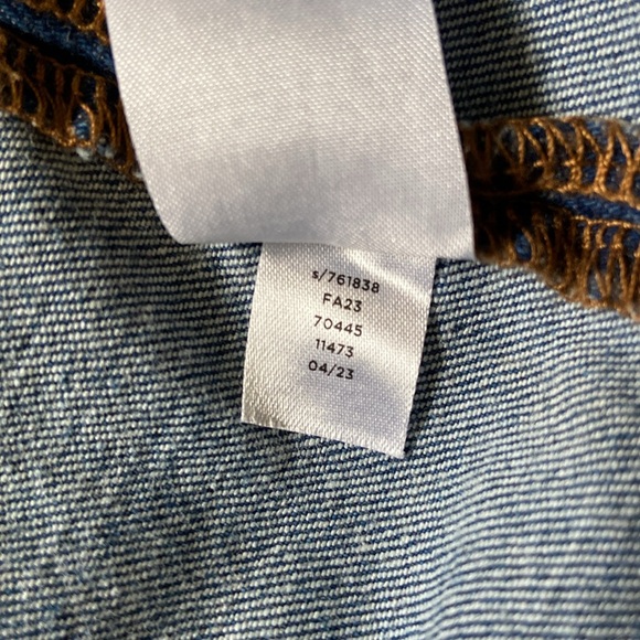 LOFT Patch Pocket High Rise Kick Crop Jeans, Dark Wash, Sz 4/27, NWT - Picture 5 of 12